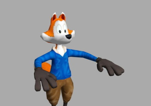 Cartoon Fox Boy Character