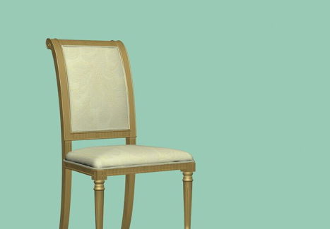 White Elegant Dining Chair