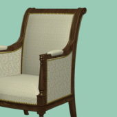 Antique White Accent Chair