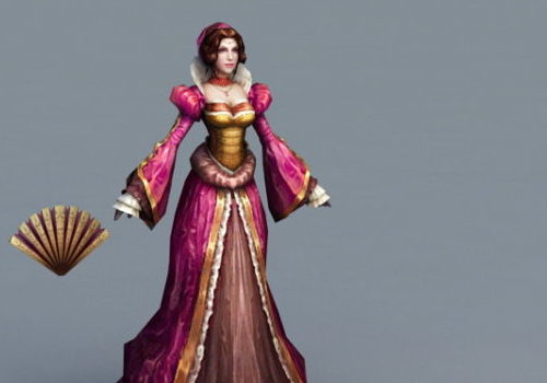 Medieval Character Noble Lady