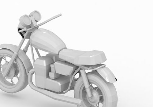 Sport Touring Lowpoly Motorcycle