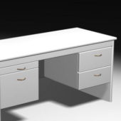 White Paint Furniture Office Desk