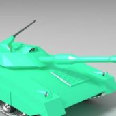 Lowpoly Battle Tank Concept