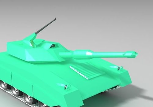 Lowpoly Battle Tank Concept