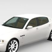 White Maserati Quattro Car