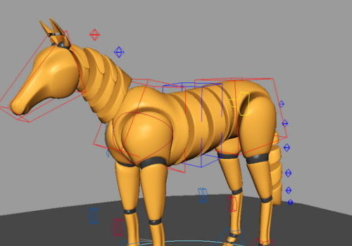 Toy Horse Rigged