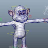 Character Monkey Rigged