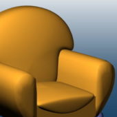 Yellow Single Sofa Chair