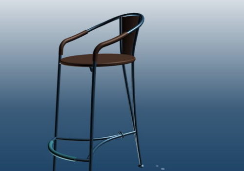 Metal Frame Bar Chair