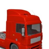 Red Paint Tractor Truck