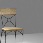 Furniture Wrought Iron Dining Chair V1