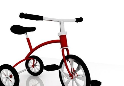 Children Red Tricycle