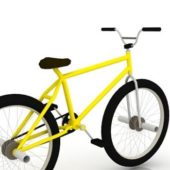 Modern Yellow Mountain Bicycle
