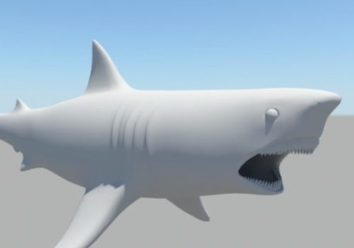 Lowpoly Great White Shark