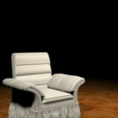 White Fabric Sofa Chair