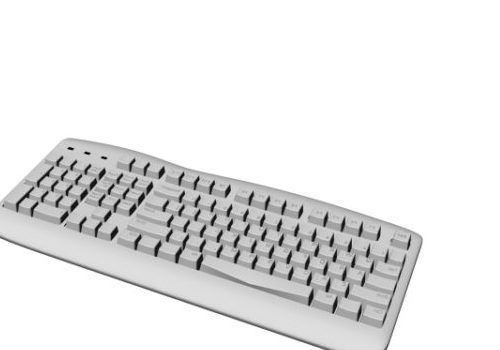 White Color Computer Keyboard