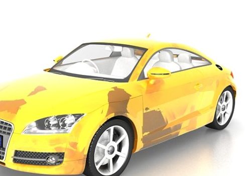 Yellow Audi Tt Sports Car