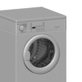 White Front Loading Clothes Washer