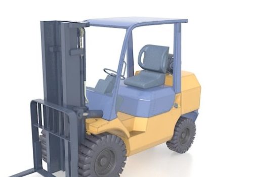 Electric Yellow Forklift Truck