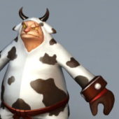 Cartoon Farm Cow