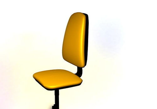 Furniture Yellow Office Chair V1