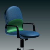 Blue Revolving Chair Furniture V1