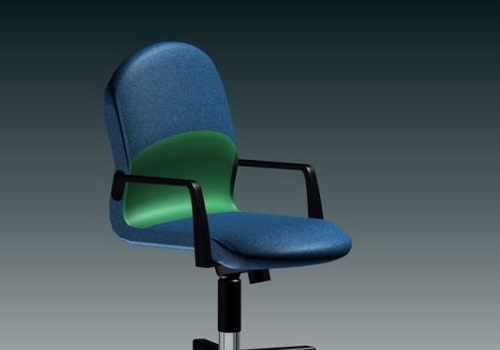 Blue Revolving Chair Furniture V1