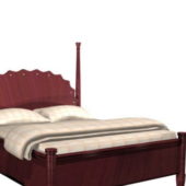 Classic Wood Bed Furniture V1