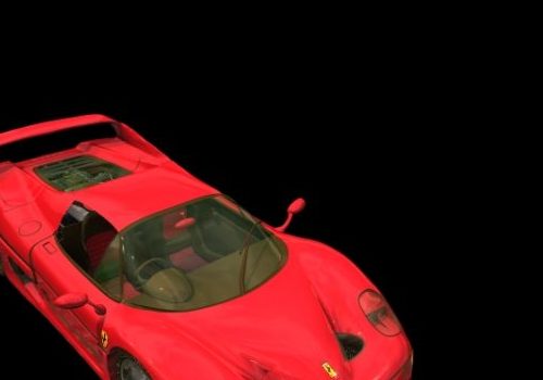 Red Ferrari F50