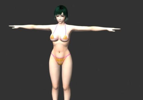 Bikini Character Asian Girl