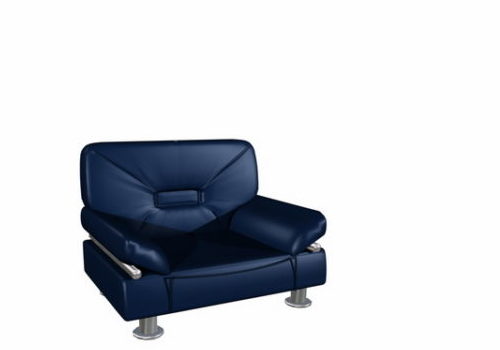Blue Leather Sofa Chair | Furniture