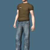 Young Man Standing Rigged | Characters