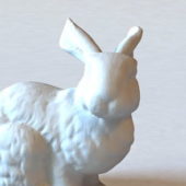 Rabbit Statue White Color | Animals