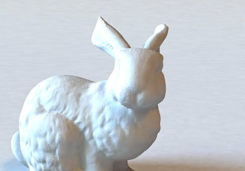 Rabbit Statue White Color | Animals