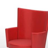 Modern Tub Chair Red Color Furniture