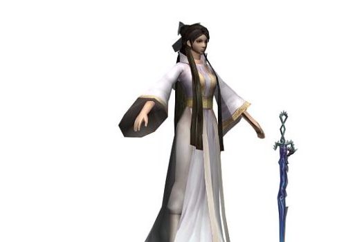 Chinese Swordswoman Girl
