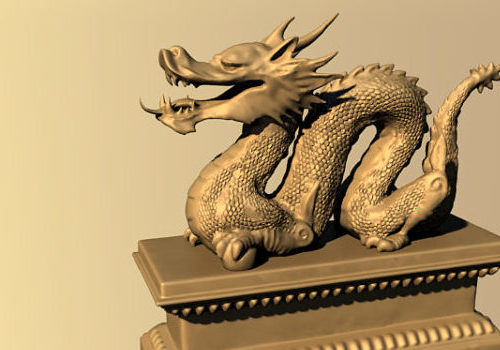 Chinese Dragon Statue Ancient