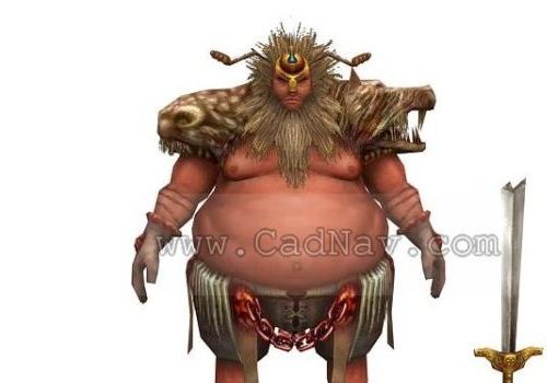 Monster Fat Warrior Character