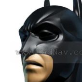 Batman Head With Black Mask