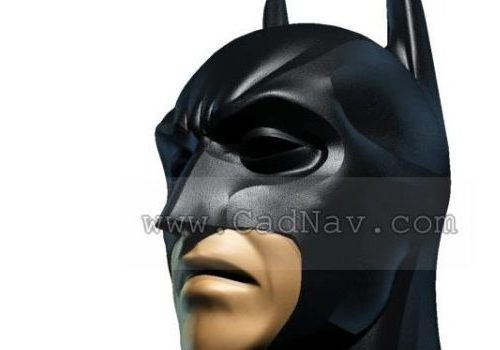 Batman Head With Black Mask