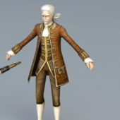 18th Century Navigator Game Character