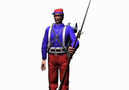 19th Century Soldier Man | Characters