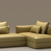 2 Piece Chaise Living Room Sofa | Furniture
