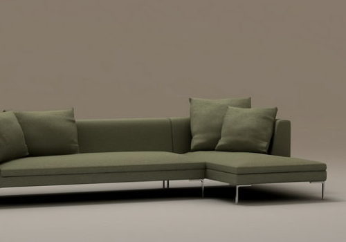 2 Piece Modern Scandinavia Sectional Sofa | Furniture