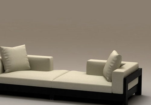 Beige 2 Piece Sectional Couch | Furniture