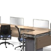 2 Seat Furniture Office Workstation Cubicle