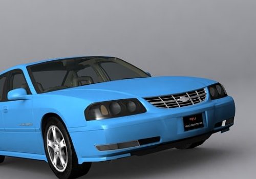 Blue 2003 Chevrolet Impala Car