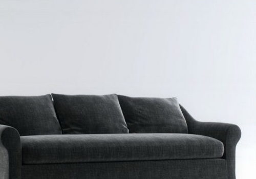 Black Fabric Sofa 3 Seater | Furniture