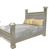 Furniture Poster Wooden Bed