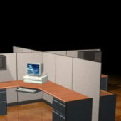 4-cubicle Office Workstation Furniture
